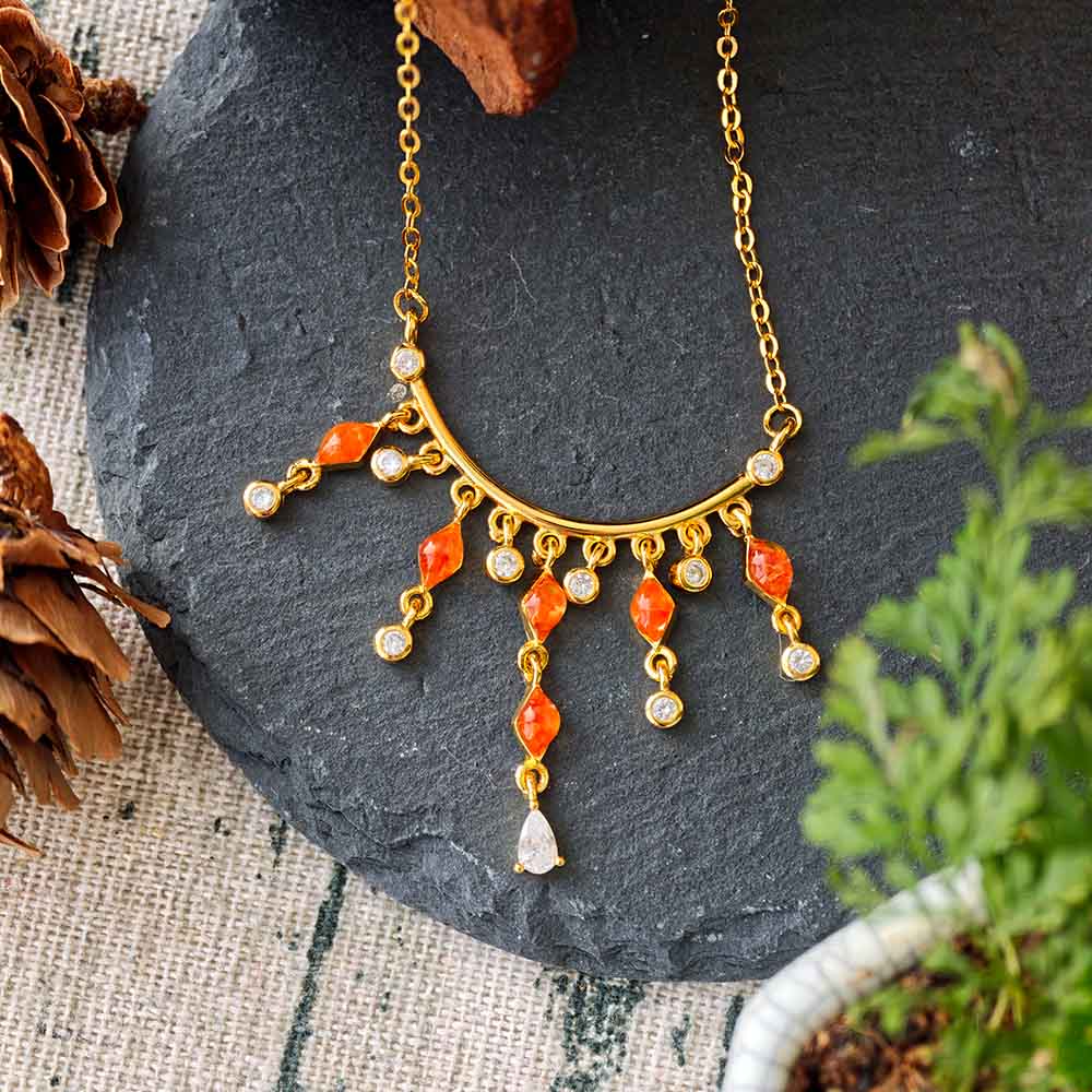 Diamond Yingluo Necklace – Red & Prosperous Series