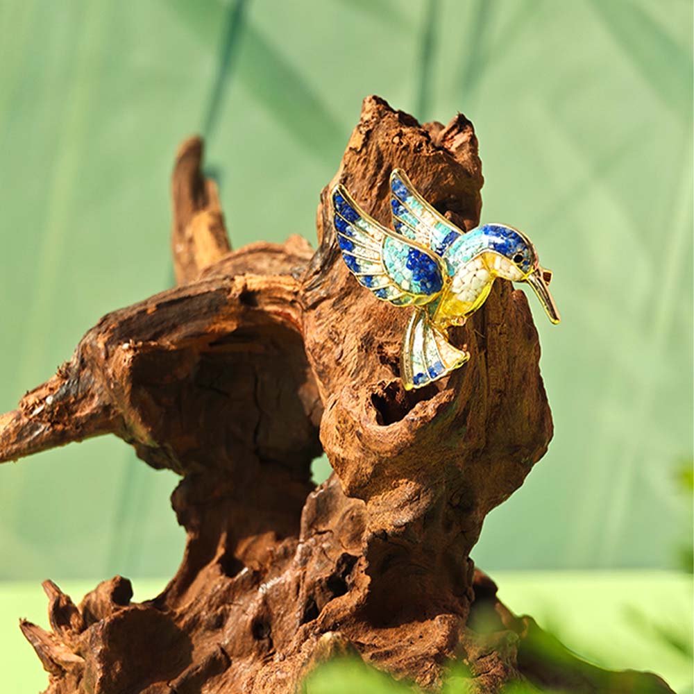 Vintage Brooch: Kingfisher Collection