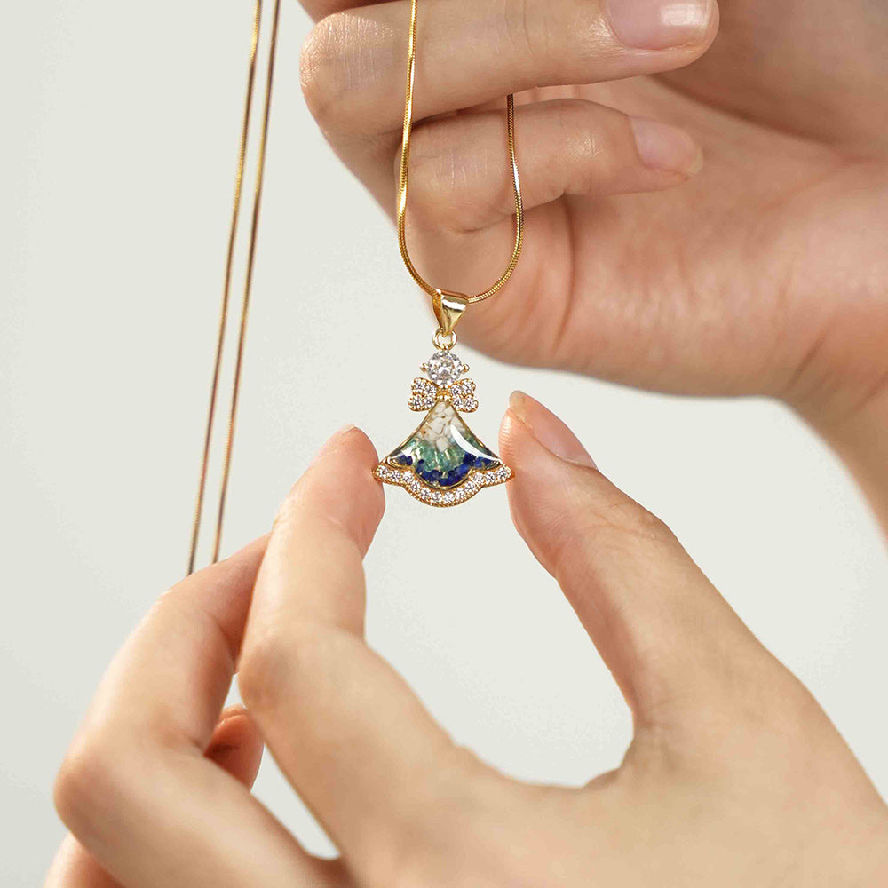 Bell Necklace – Blue & White Series