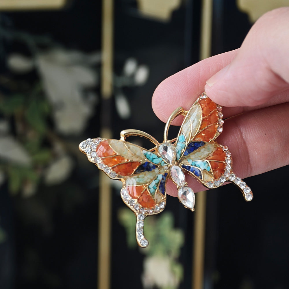 Dunhuang Style Butterfly Brooch