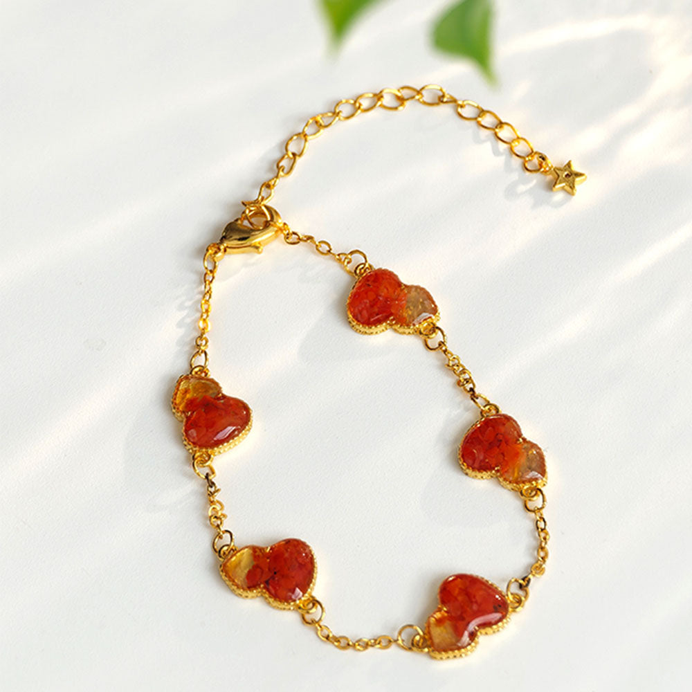 Gourd Bracelet – Prosperous Red Series