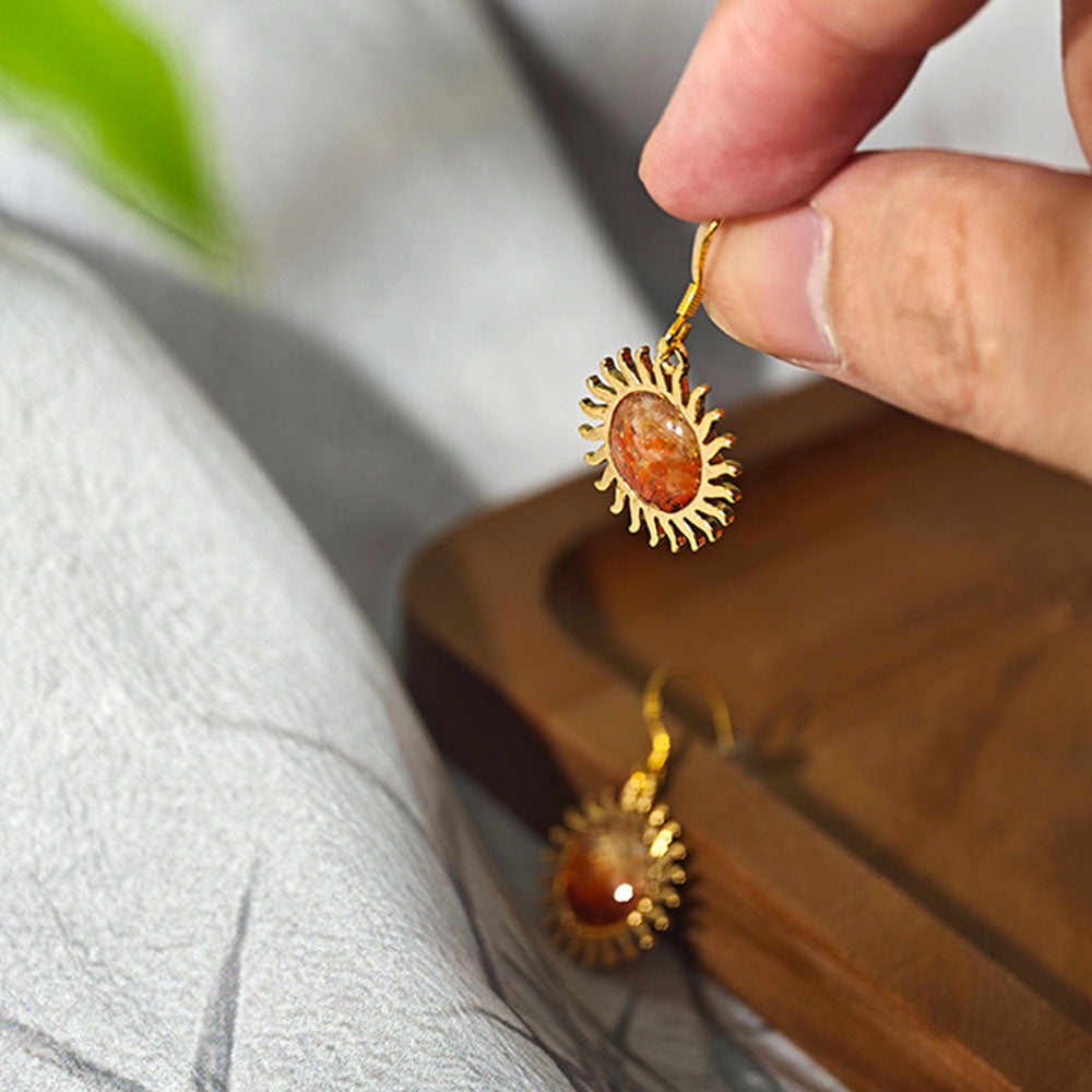 Sun Drop Earrings – Prosperous Red Series