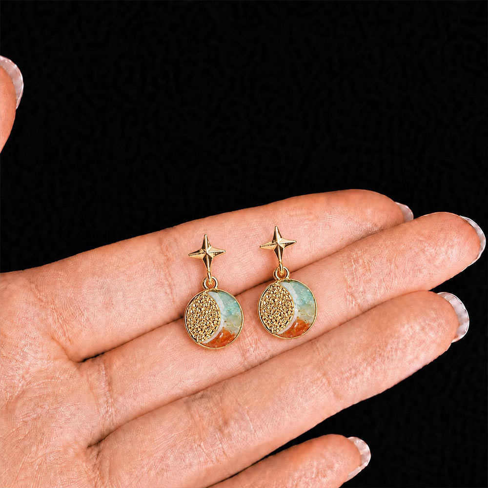 Sun Moon Star Dunhuang Earrings