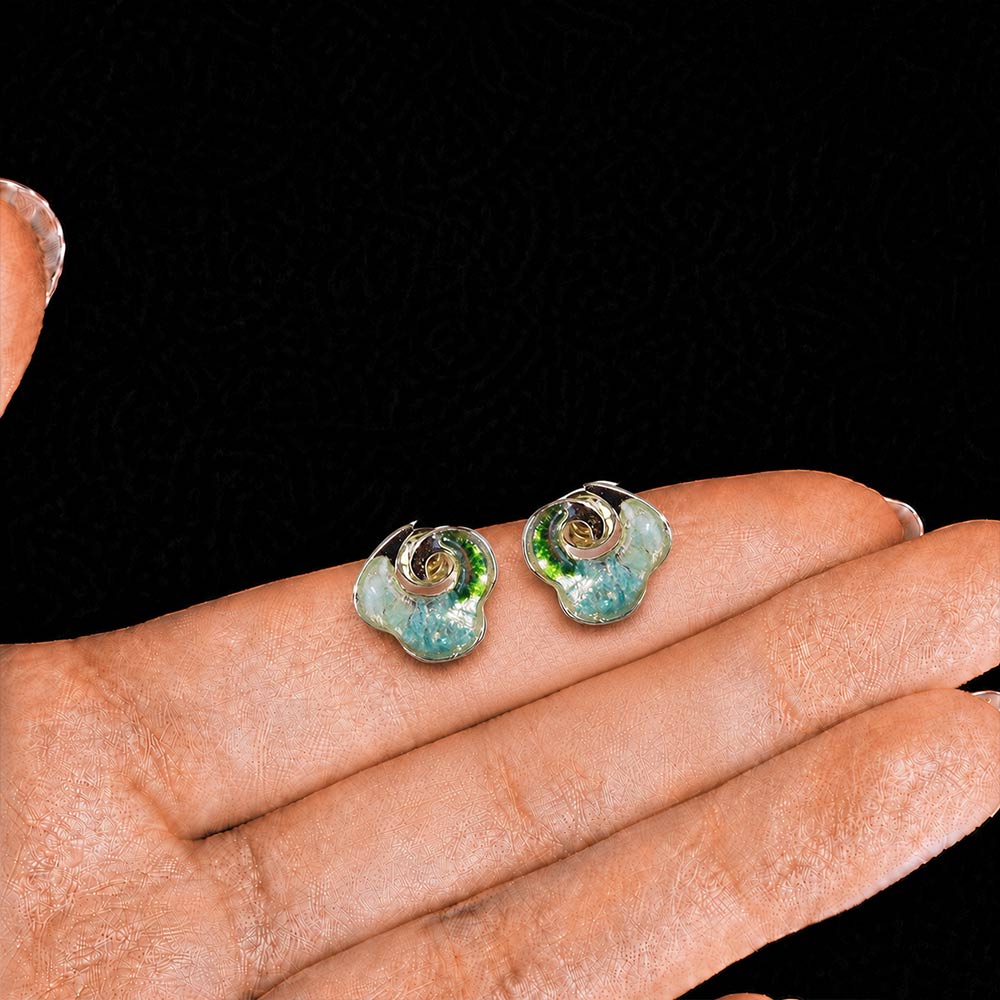 Studs – Rolling Cloud, Emerald Gradient