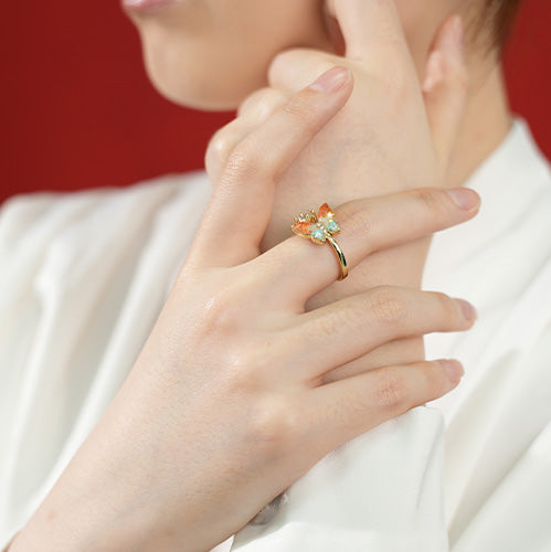 Dunhuang Color Butterfly Ring