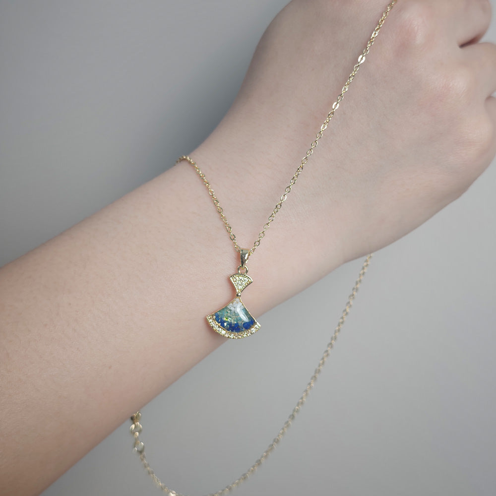 Necklace – Bell B, Blue & White Style