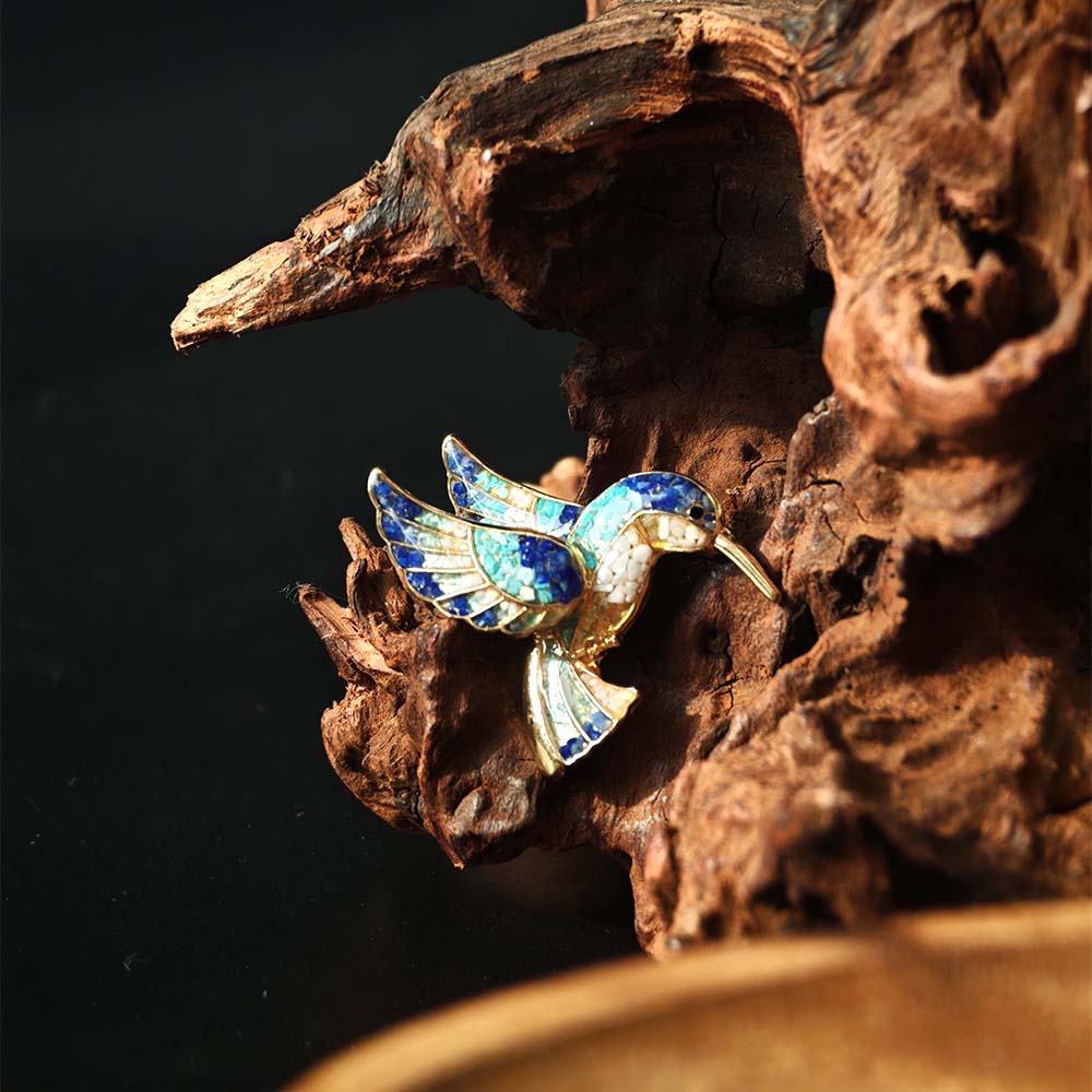 Vintage Brooch: Kingfisher Collection