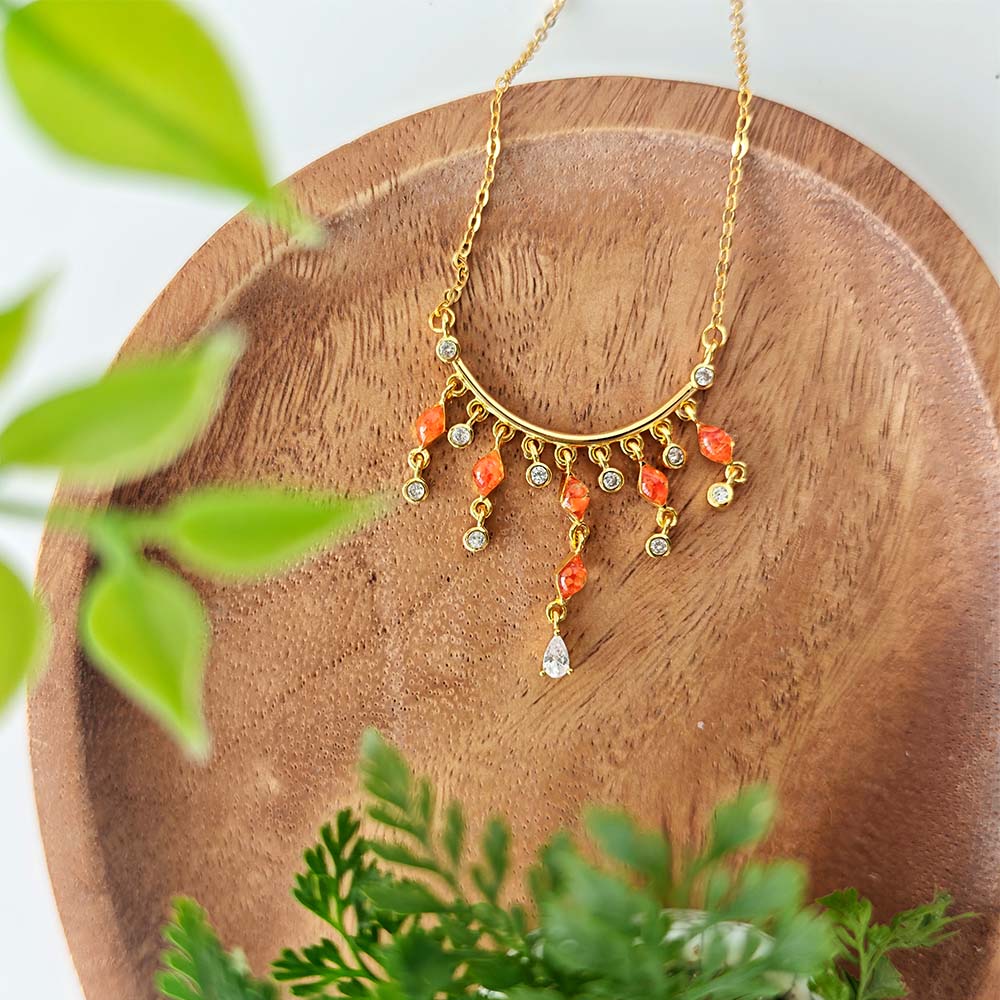 Diamond Yingluo Necklace – Red & Prosperous Series