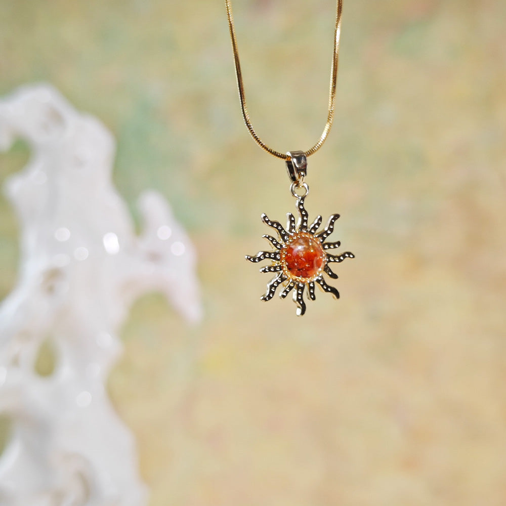 Handmade Sun Pendant Necklace