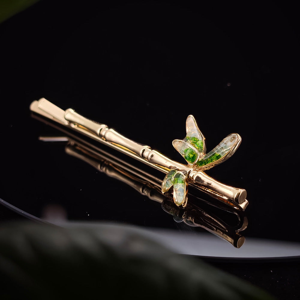 Jadeite Bamboo Hairclip