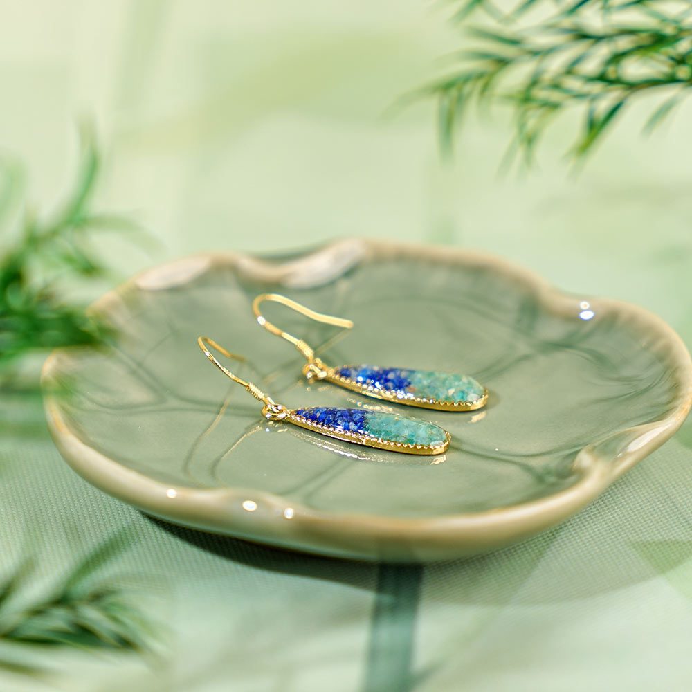 Sky Blue Teardrop Earrings