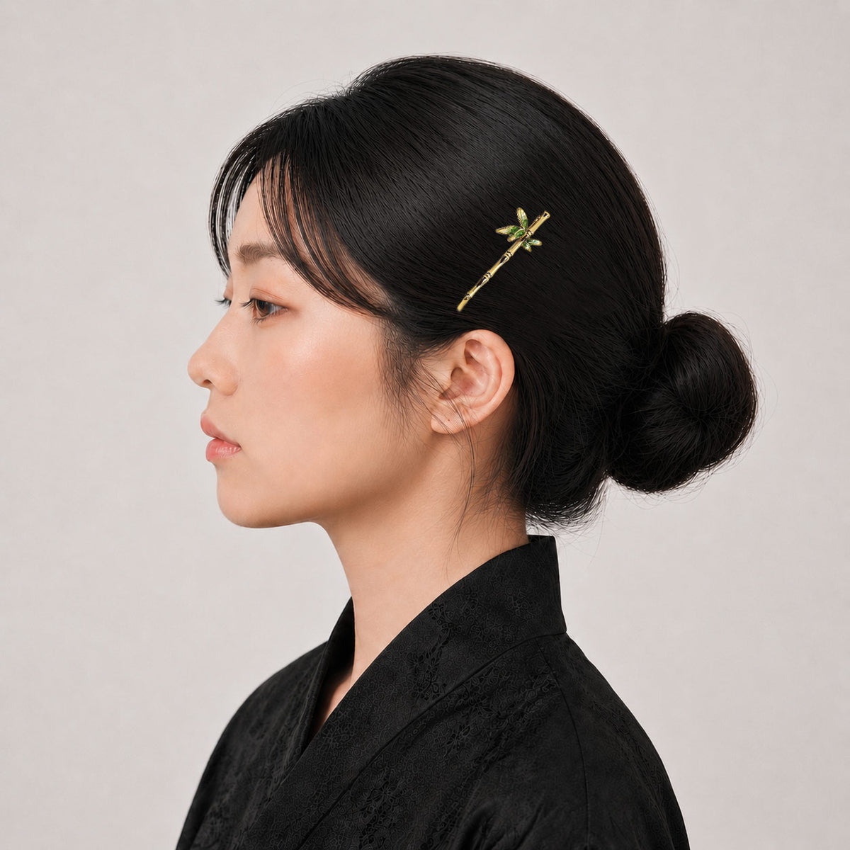 Jadeite Bamboo Hairclip