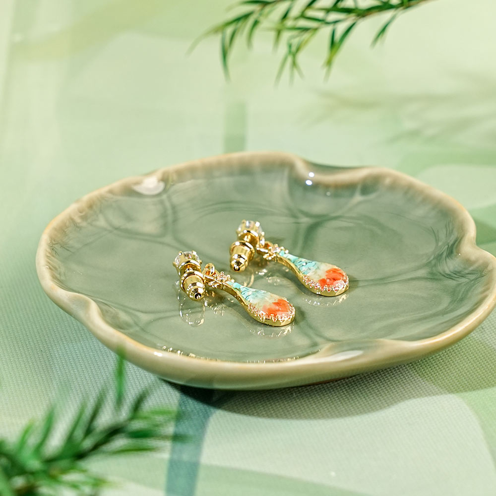 Earrings – Pipa, Dunhuang Color Series