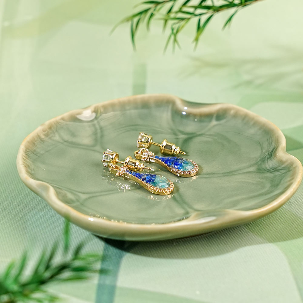 Earrings – Pipa, Royal Blue Gradient Series