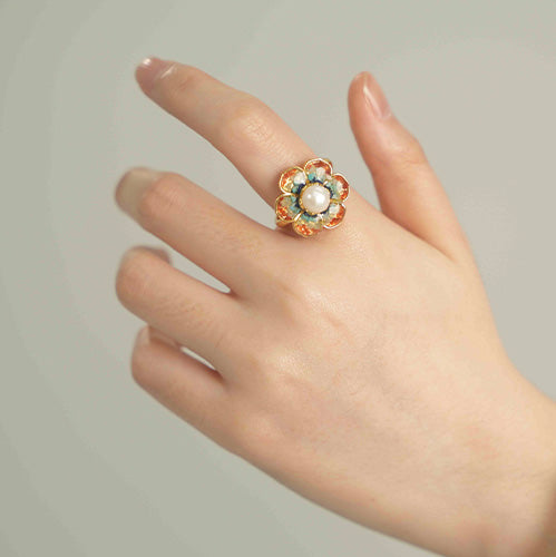 South Red Baoxiang Flower Ring – Dunhuang Red