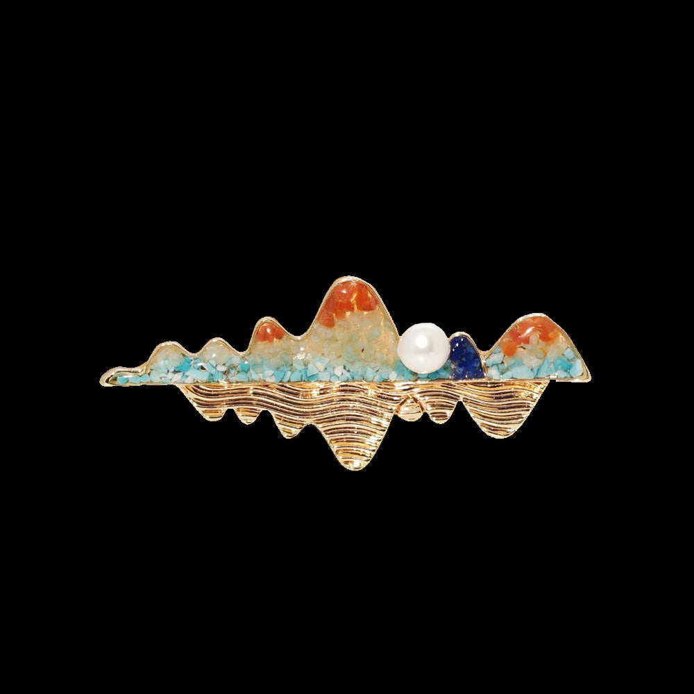 Dunhuang Landscape Reflection Brooch