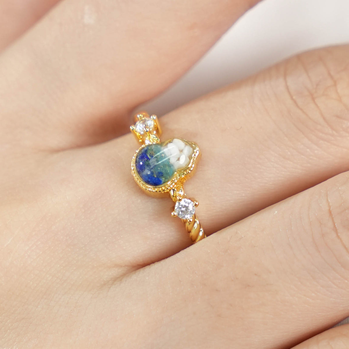 Ring – Gourd, Blue-and-White