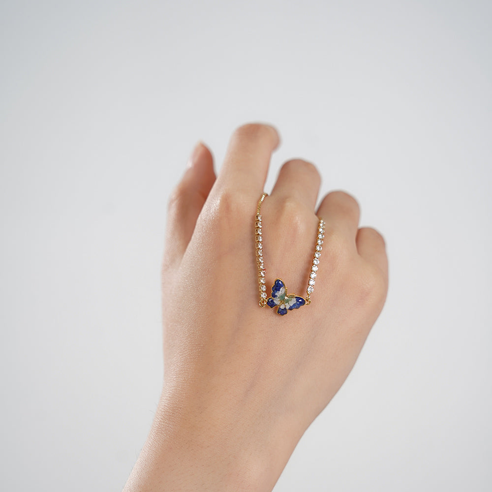 Butterfly Bracelet – B Variant, Blue & White Series