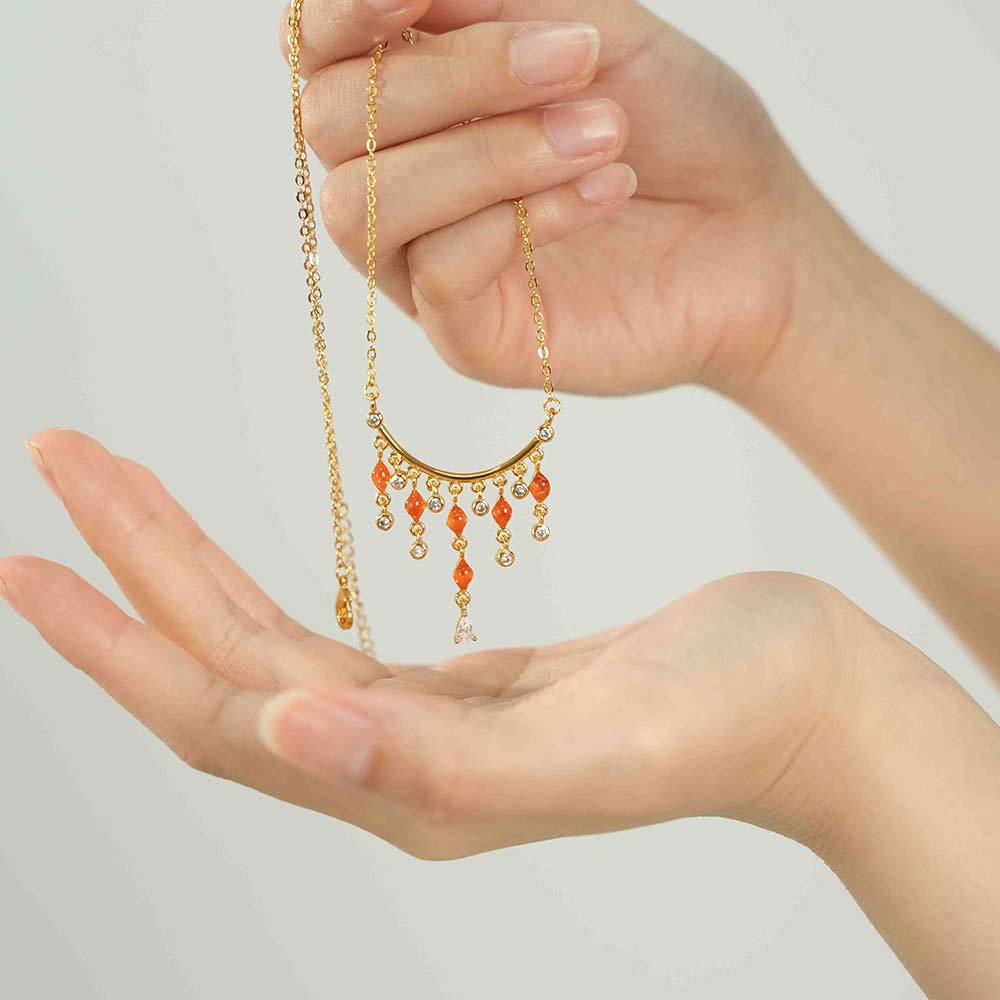 Diamond Yingluo Necklace – Red & Prosperous Series