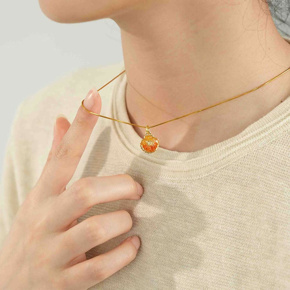 Necklace Shell Blazing Red Collection