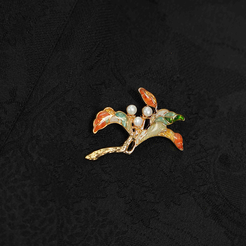 Pearl Floral Branch Brooch