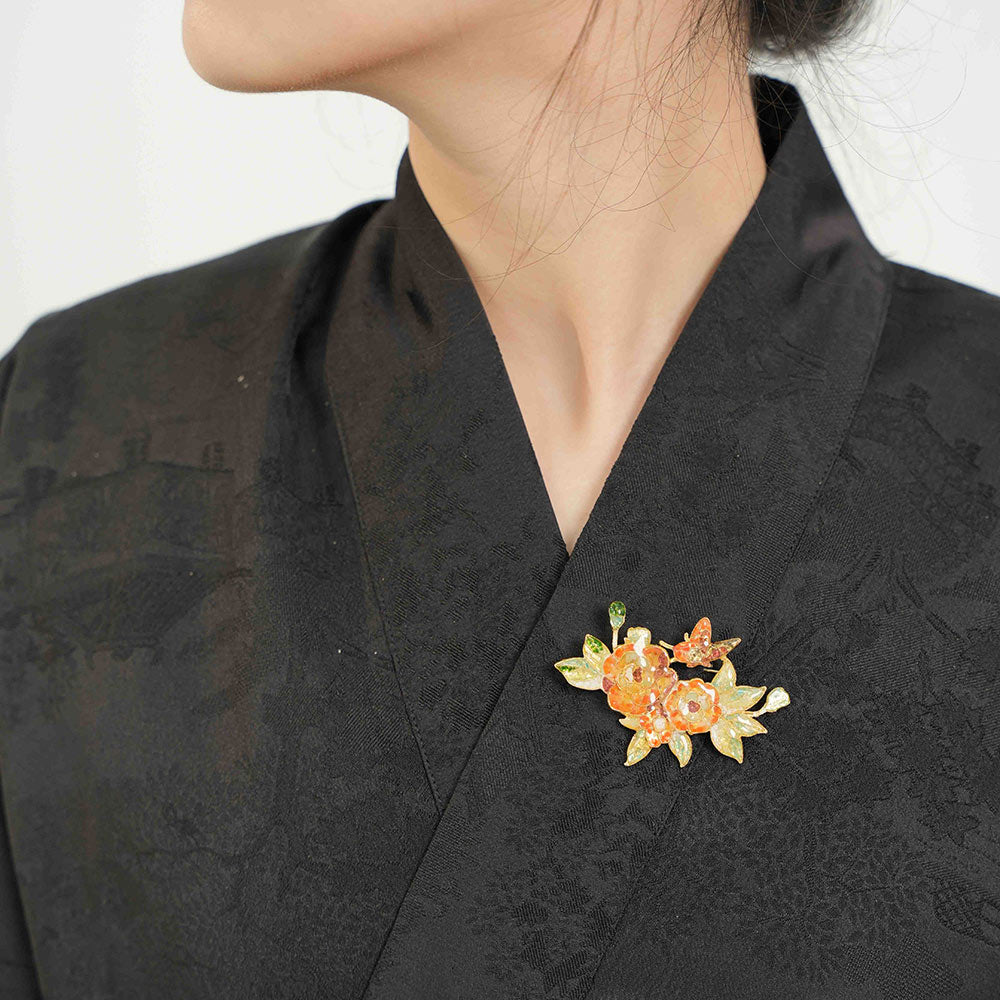 Peony Brooch – Prosperity Bloom
