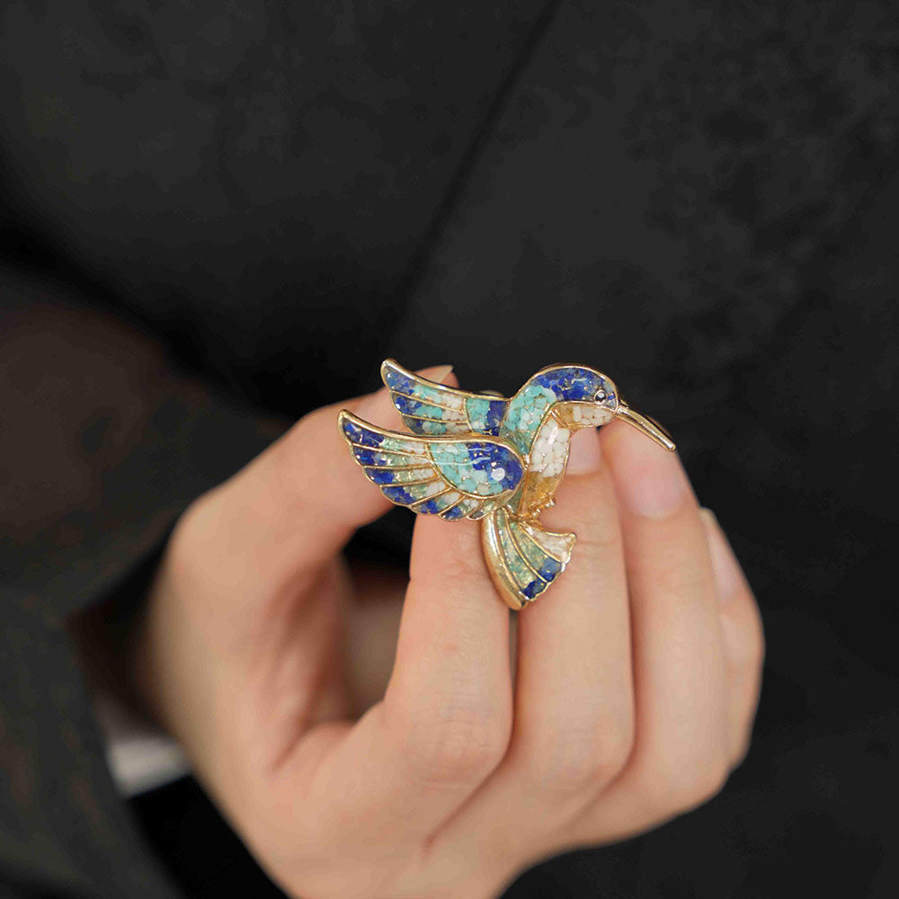 Vintage Brooch: Kingfisher Collection