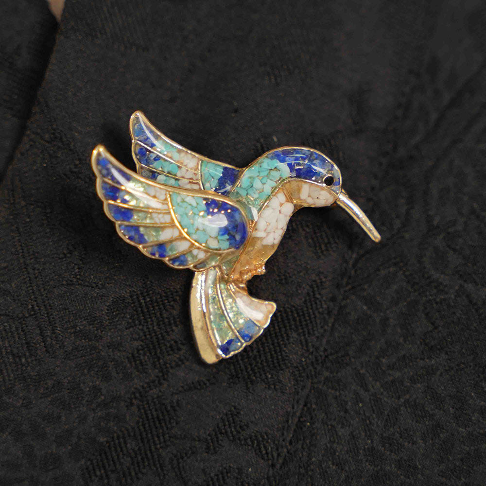 Vintage Brooch: Kingfisher Collection