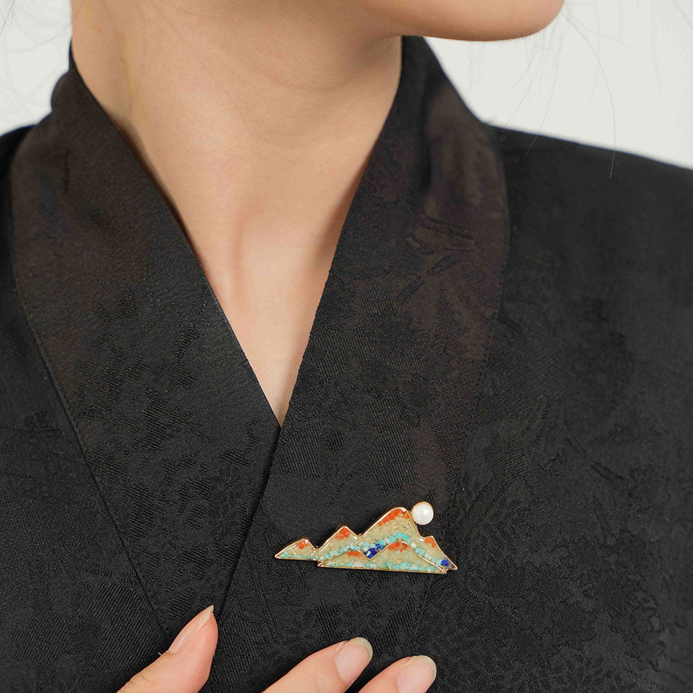 Dunhuang Landscape Brooch
