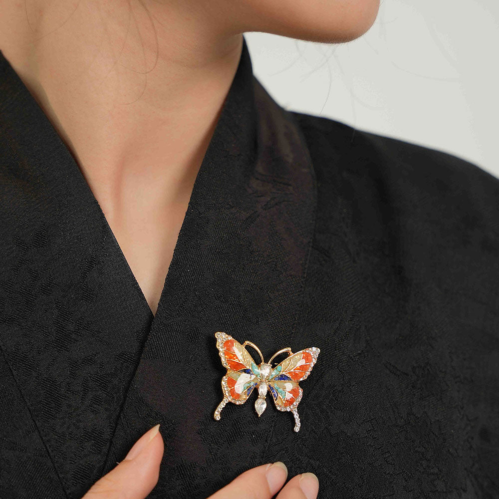 Dunhuang Style Butterfly Brooch