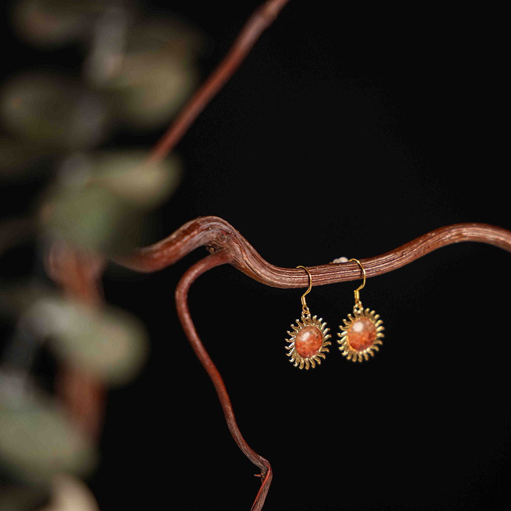 Sun Drop Earrings – Prosperous Red Series