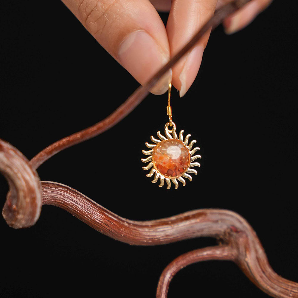 Sun Drop Earrings – Prosperous Red Series