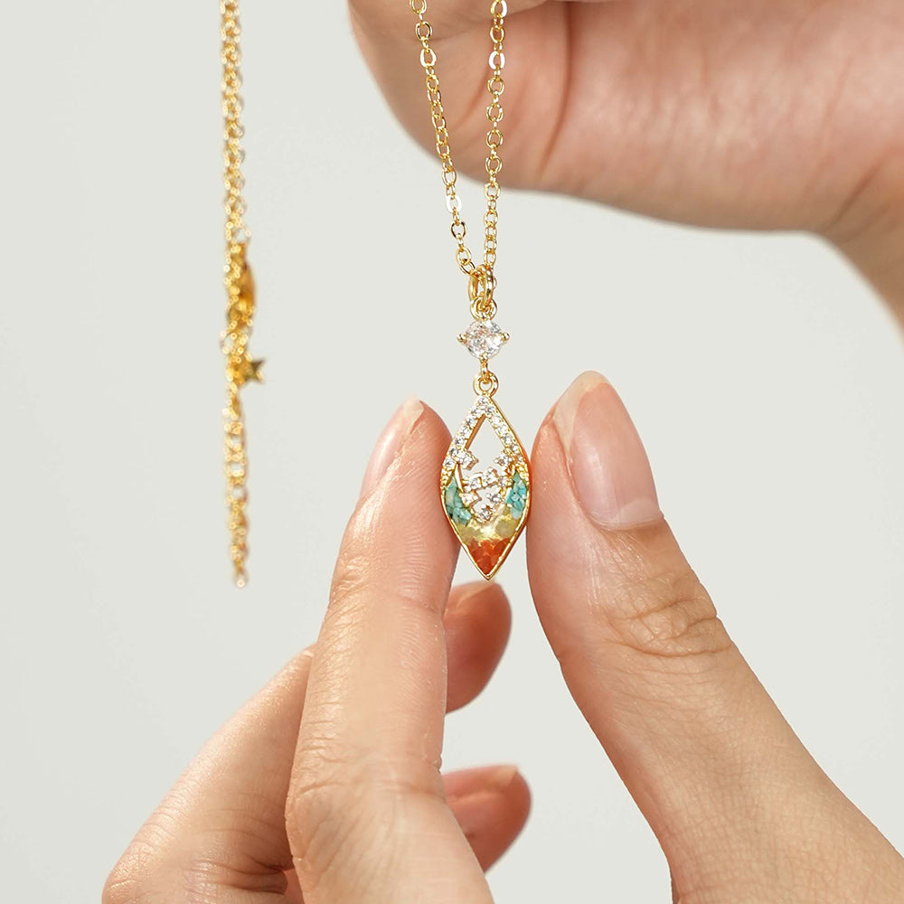Necklace – Hollow Diamond, Dunhuang Red